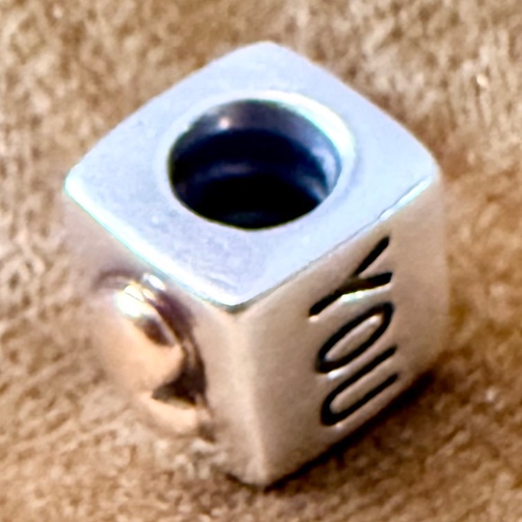 Pandora Retired I Love You Charm Sterling Silver 14k Gold ALE S925 Two Tone - Picture 7 of 9